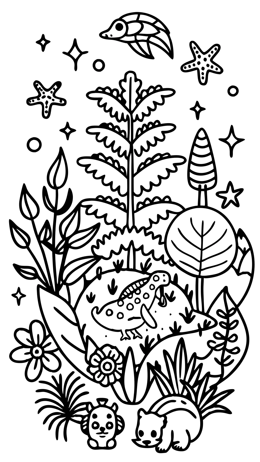 green coloring pages